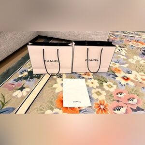 Chanel shopping bags and dust bag for sell